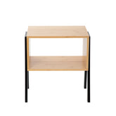 Homla Slumber Bedside Table Black 42X29X42 Cm